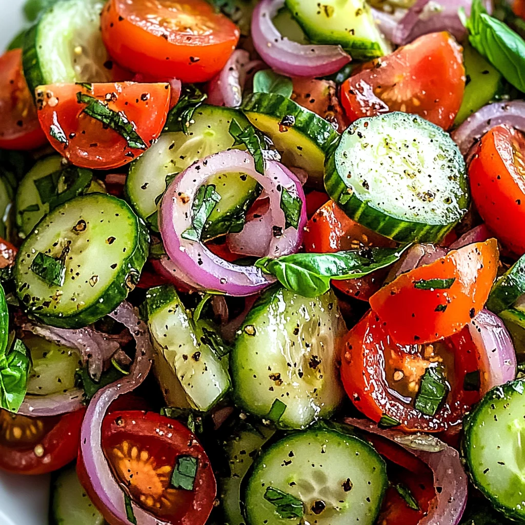 Refreshing Cucumber Tomato Salad