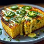 Spicy Sweet Jalapeño Cornbread with Zesty Lime Drizzle