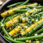 Summer Corn + Green Beans with Herb Butter