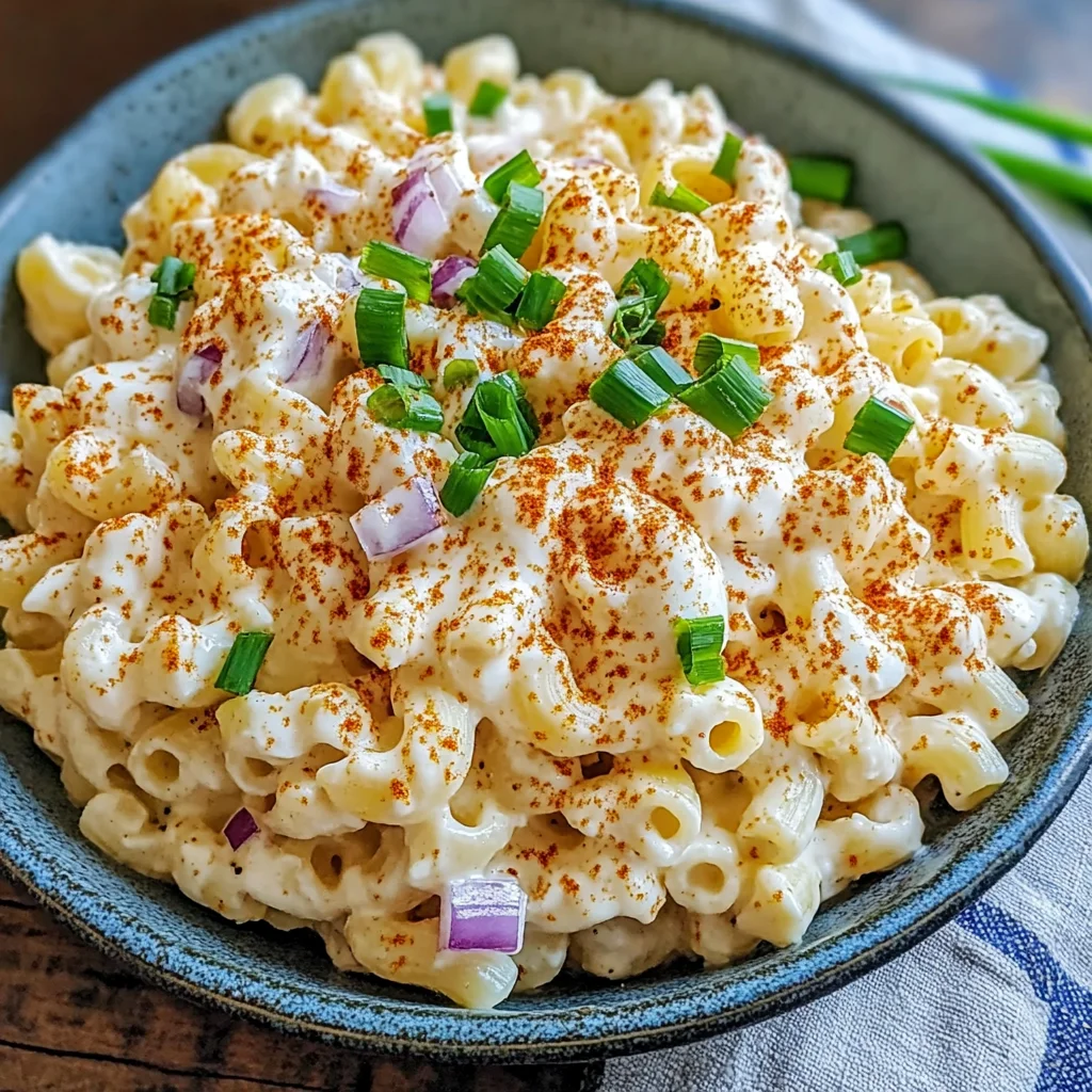 Tasty Deviled Eggs Pasta Salad