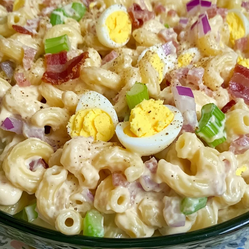 Turkey Bacon And Egg Pasta Salad