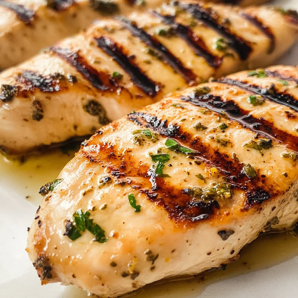 White apple vinegar and Herb Marinated Grilled Chicken