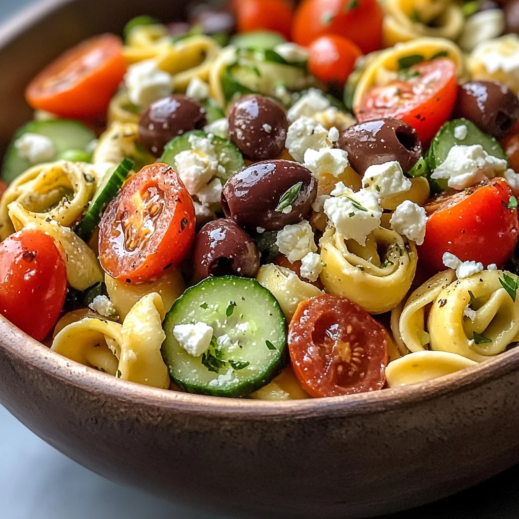 Zesty Greek Tortellini Salad