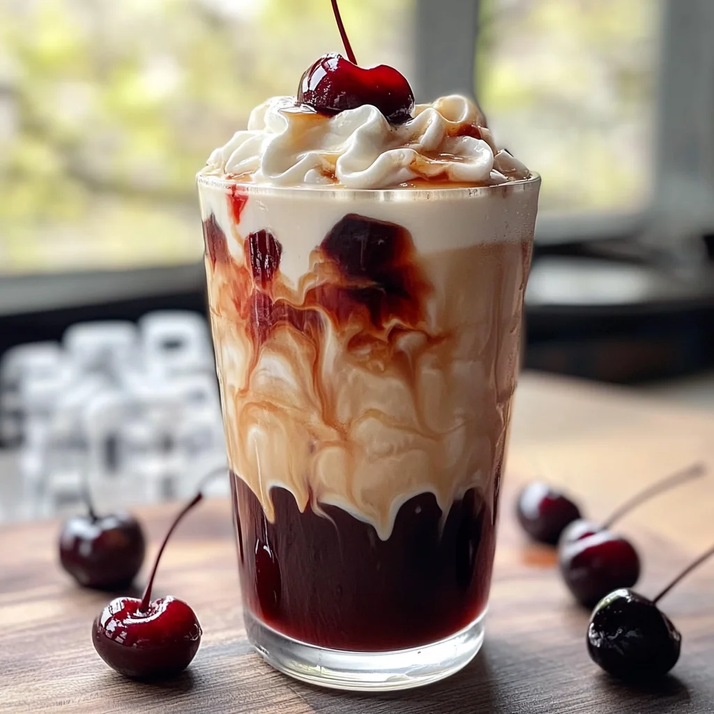 Cherry Vanilla Iced Latte Recipe