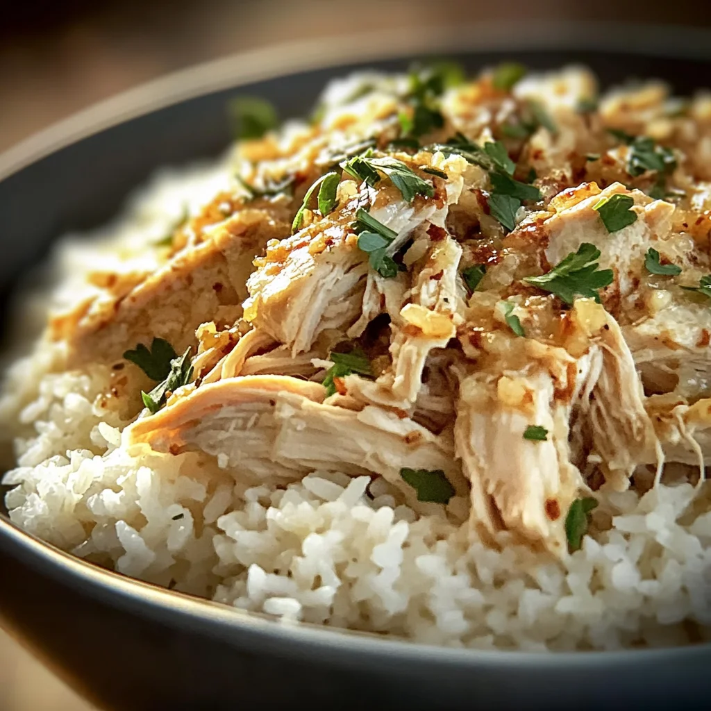 Crockpot Garlic Chicken and Rice: The Easiest, Most Flavorful Meal