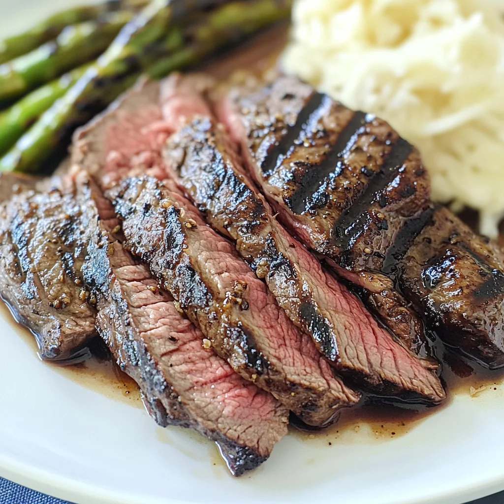 Garlic Balsamic Flank Steak