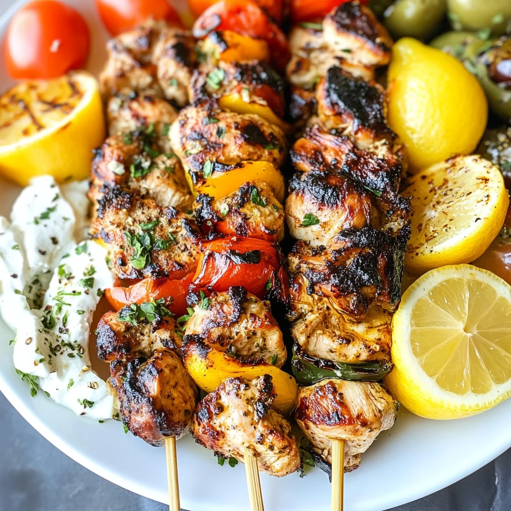 Greek Chicken Kabobs