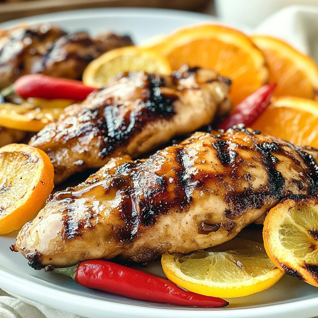 Grilled Honey-Glazed Chicken Breasts