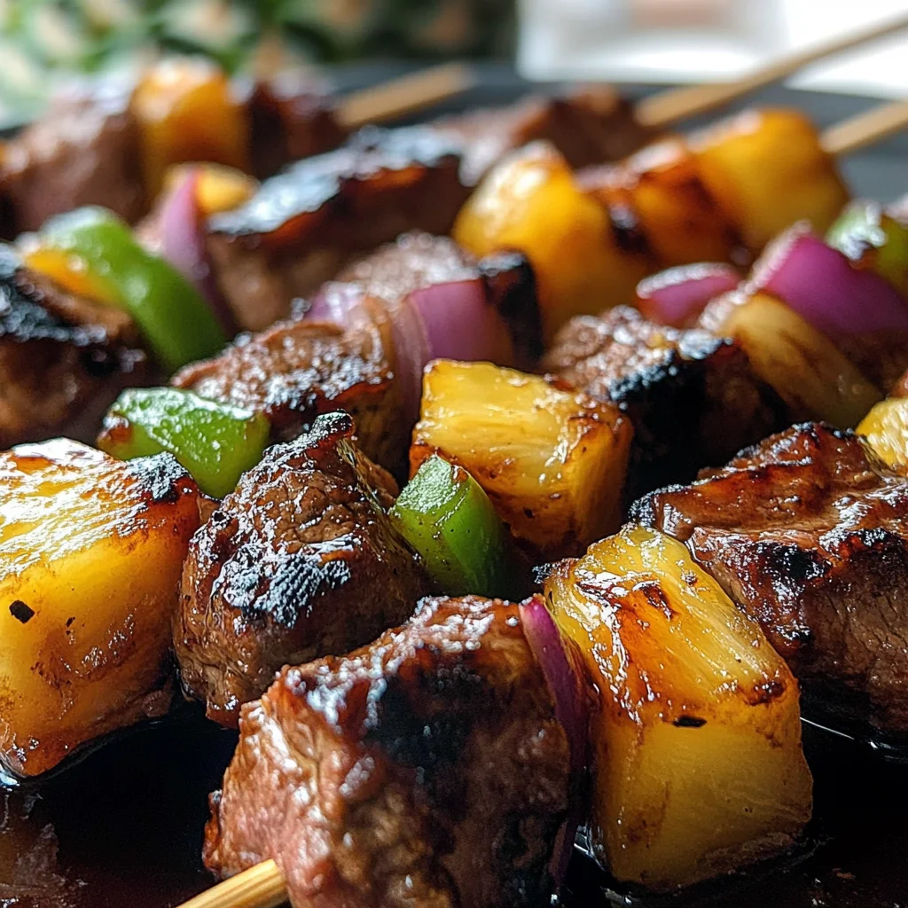 Pineapple BBQ beef Skewers: A 15-Minute Grilling Dream