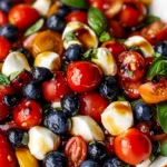 Red, White, and Blue Caprese Salad