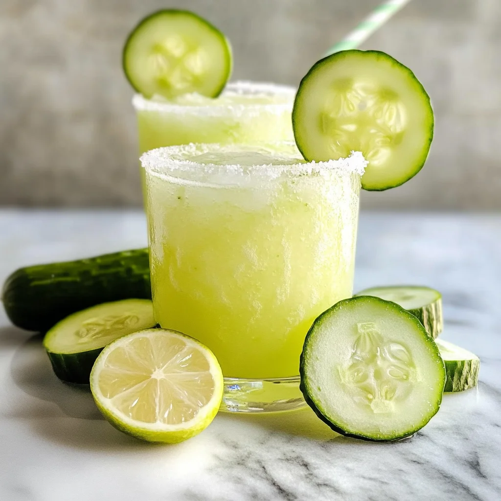 Refreshing Cucumber Lime Margarita