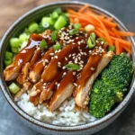 Teriyaki Crockpot Chicken Bowls