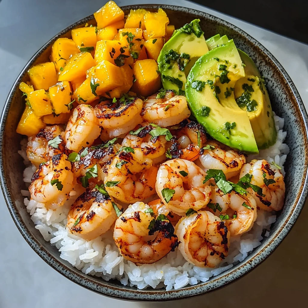 The Ultimate Charred Shrimp and Avocado Bowl